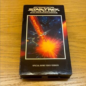 Star Trek Special Home Video Version VHS - Black Cover with Orange Burst